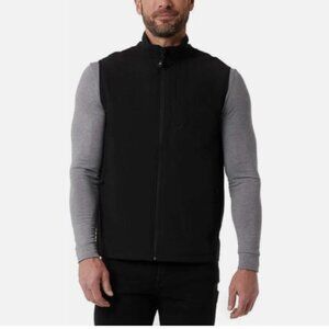 NEW 32 Degrees Heat Men's M Black Vest Jacket Full Zip Mock Soft Shell